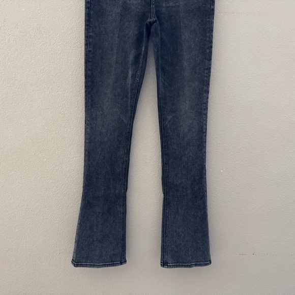 Mother High Waisted Runaway Bootcut Jeans Train Stops Black Mineral Denim USA 32 - Picture 9 of 14